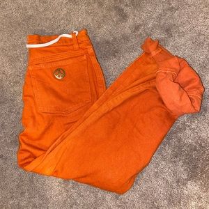 Vintage Moschino orange jeans